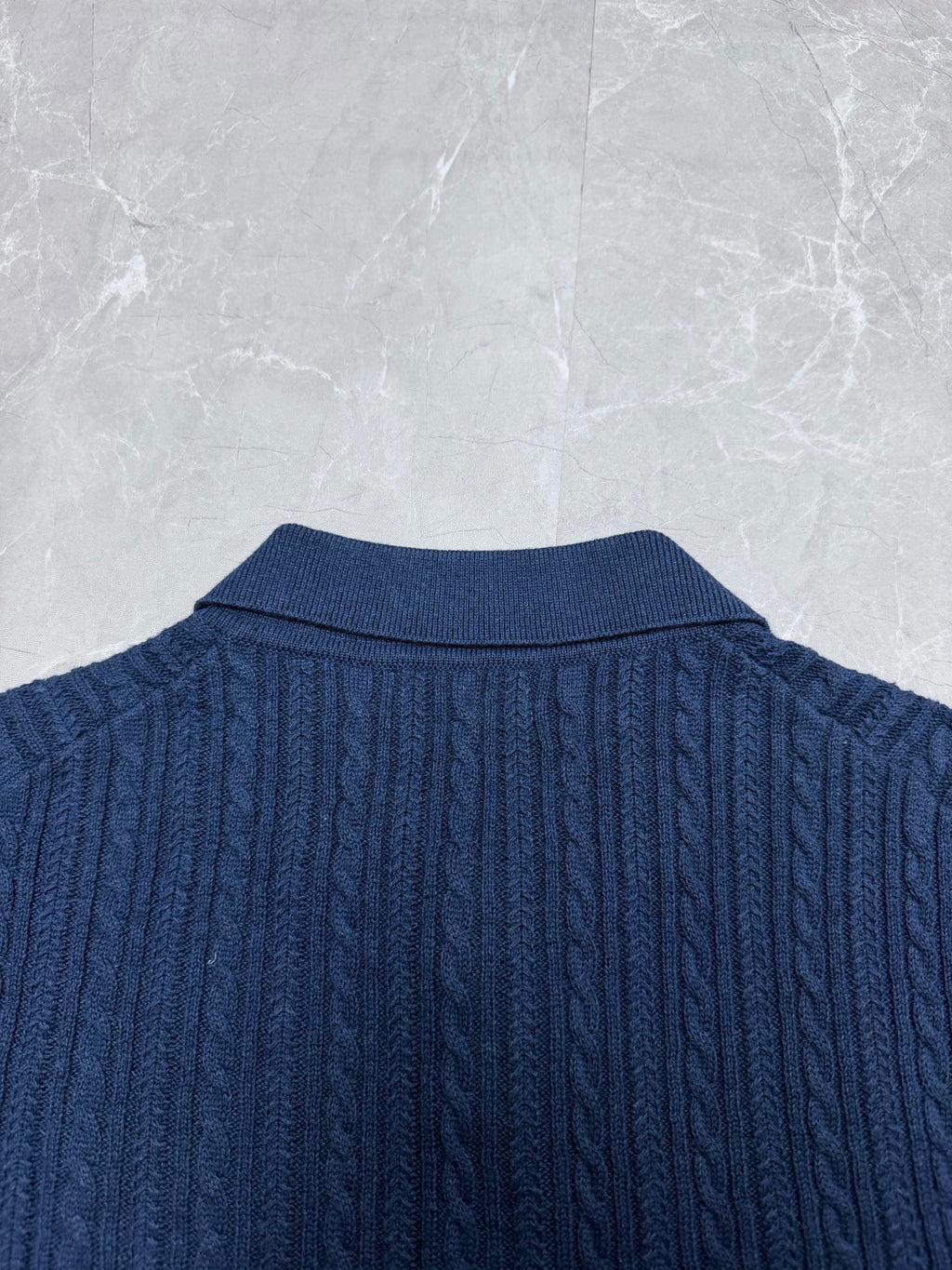 Ralph Lauren Men's Cable‑Knit Short‑Sleeve Polo Shirt