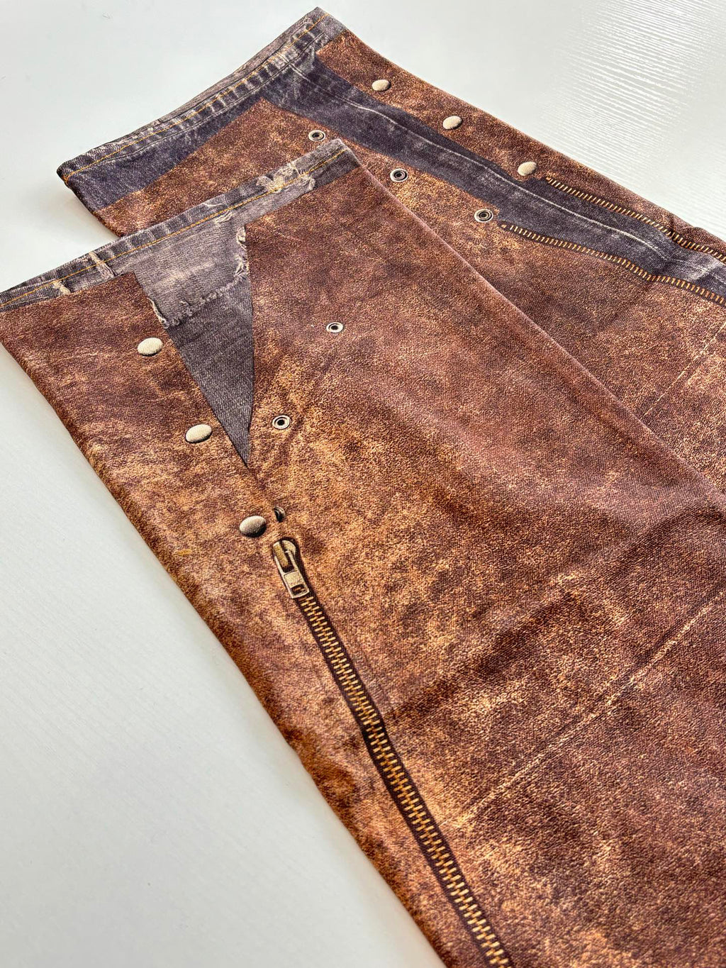 Acne Studios Multi‑Texture Washed Wide‑Leg Jeans