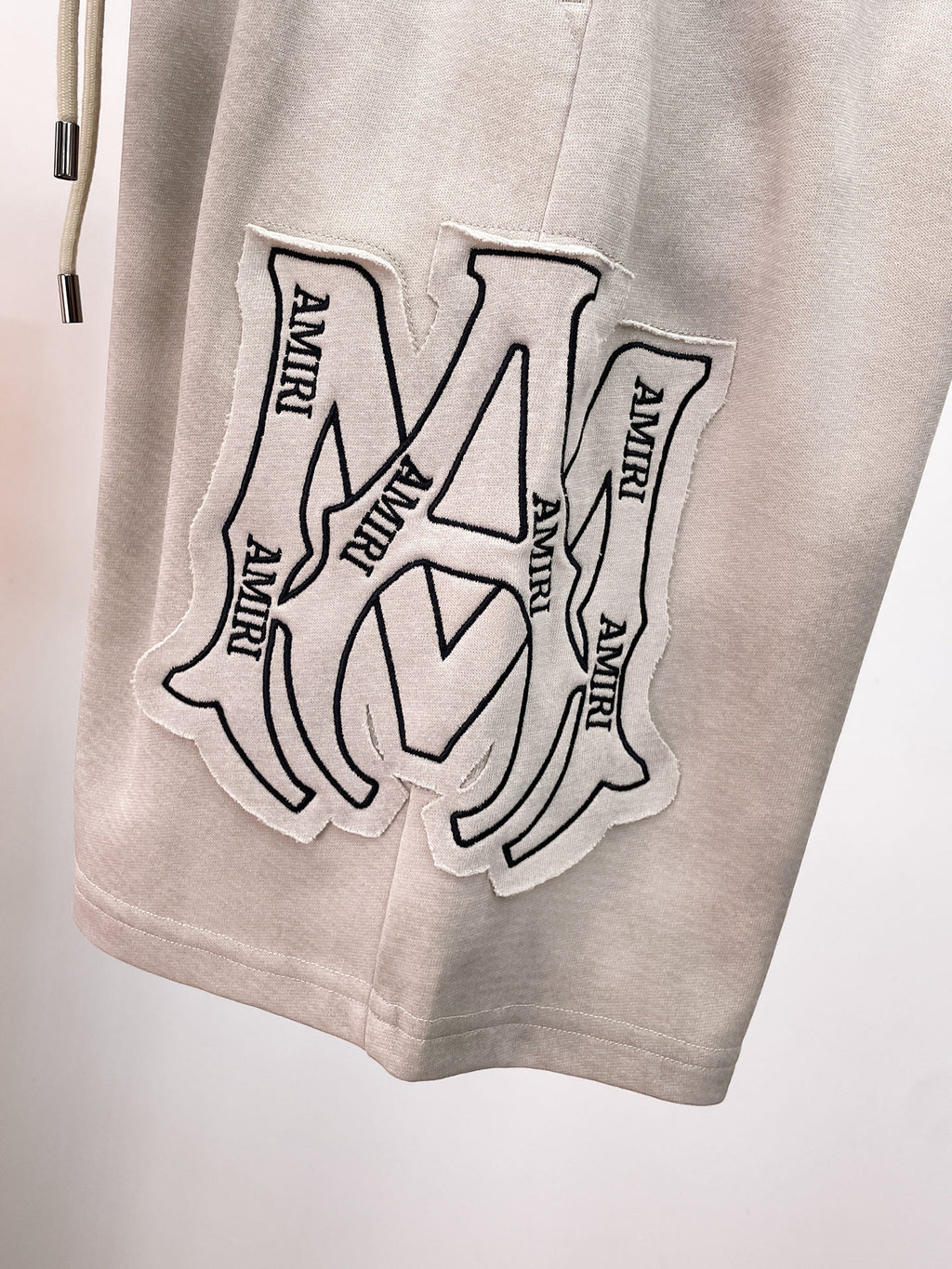 AMIRI Tie‑Dye Patch Logo Drawstring Casual Shorts