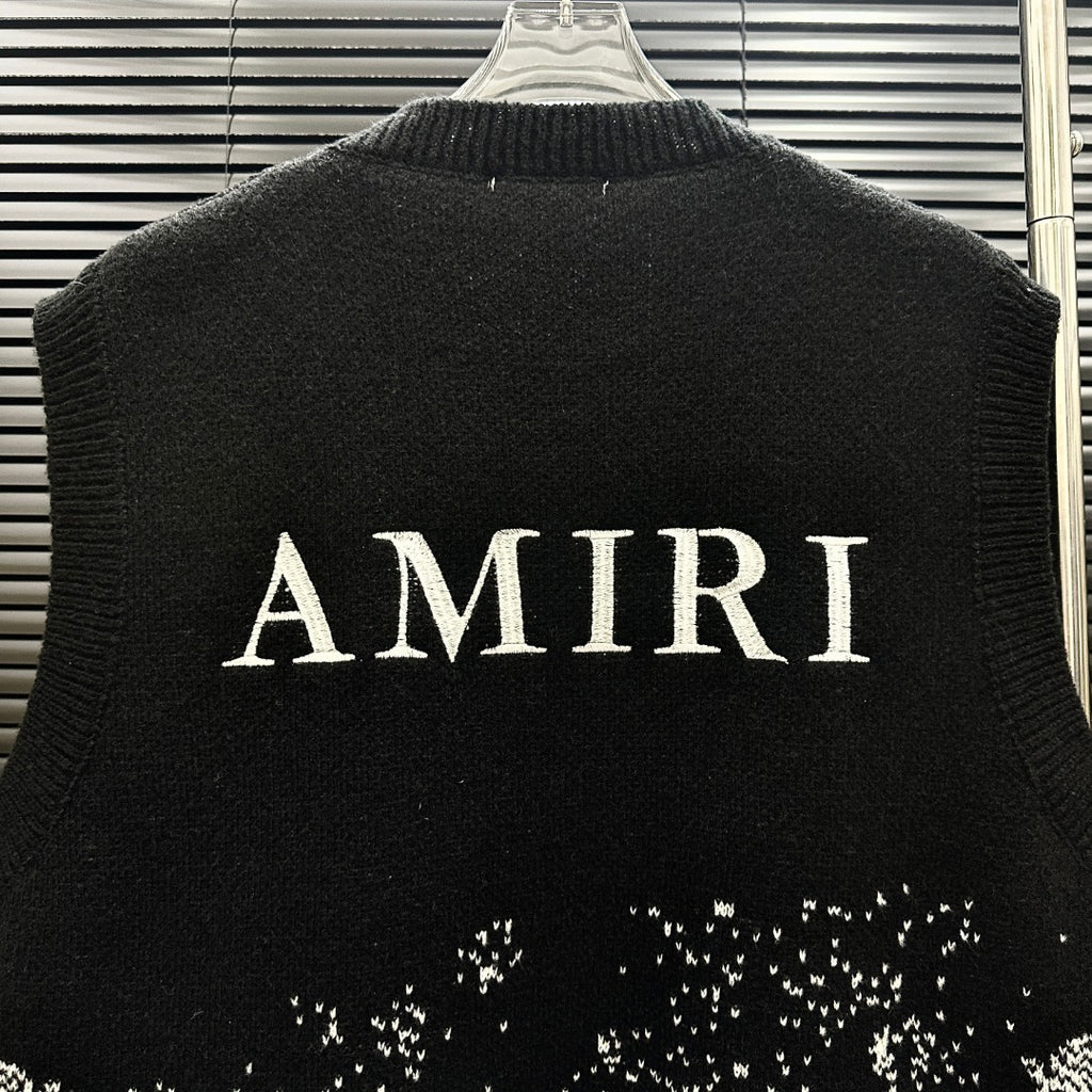 AMIRI MA Monogram Gradient Paisley Knit Vest