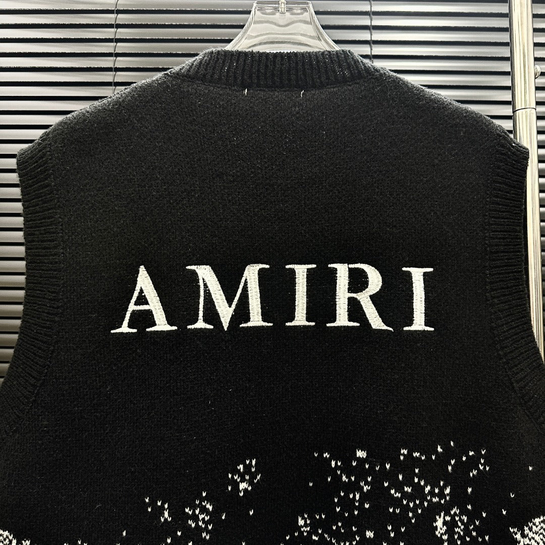 AMIRI MA Monogram Gradient Paisley Knit Vest