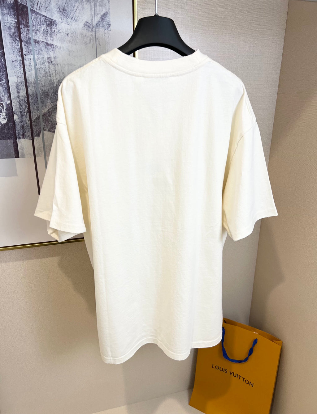 Acne Studios Contemporary Art Graphic Print Oversized Short‑Sleeve T‑Shirt