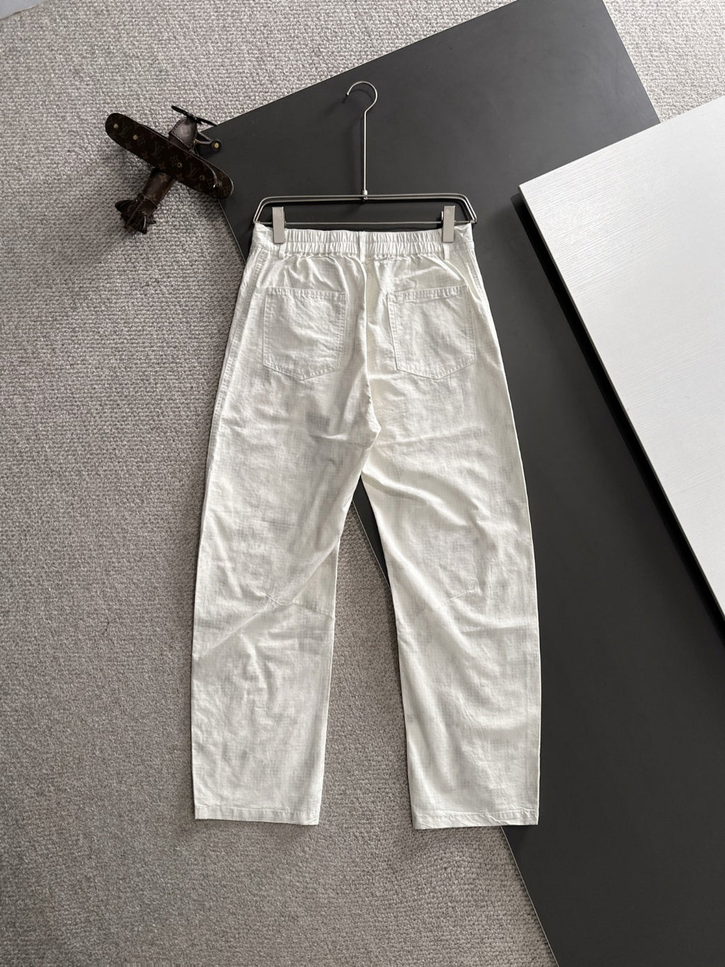 Ralph Lauren Men's White Straight‑Leg Casual Trousers