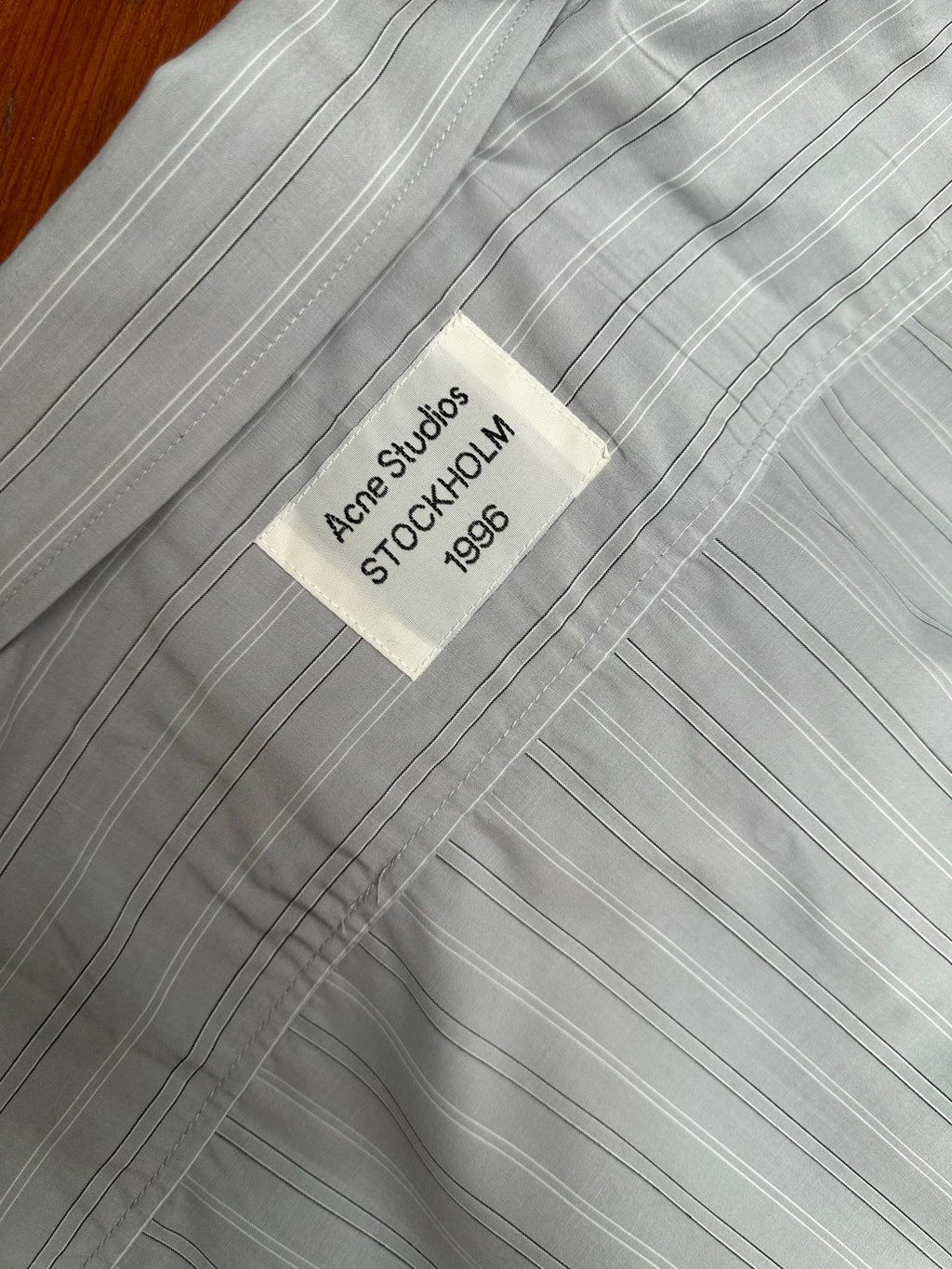 Acne Studios Oversized Striped Long‑Sleeve Shirt
