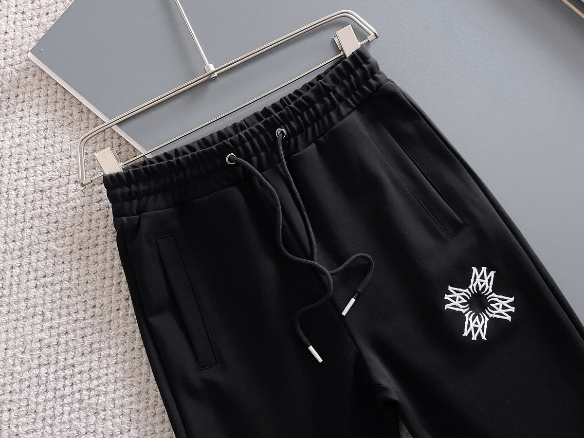 AMIRI Symmetrical Tribal Graphic Zip‑Up Hoodie & Jogger Tracksuit Set