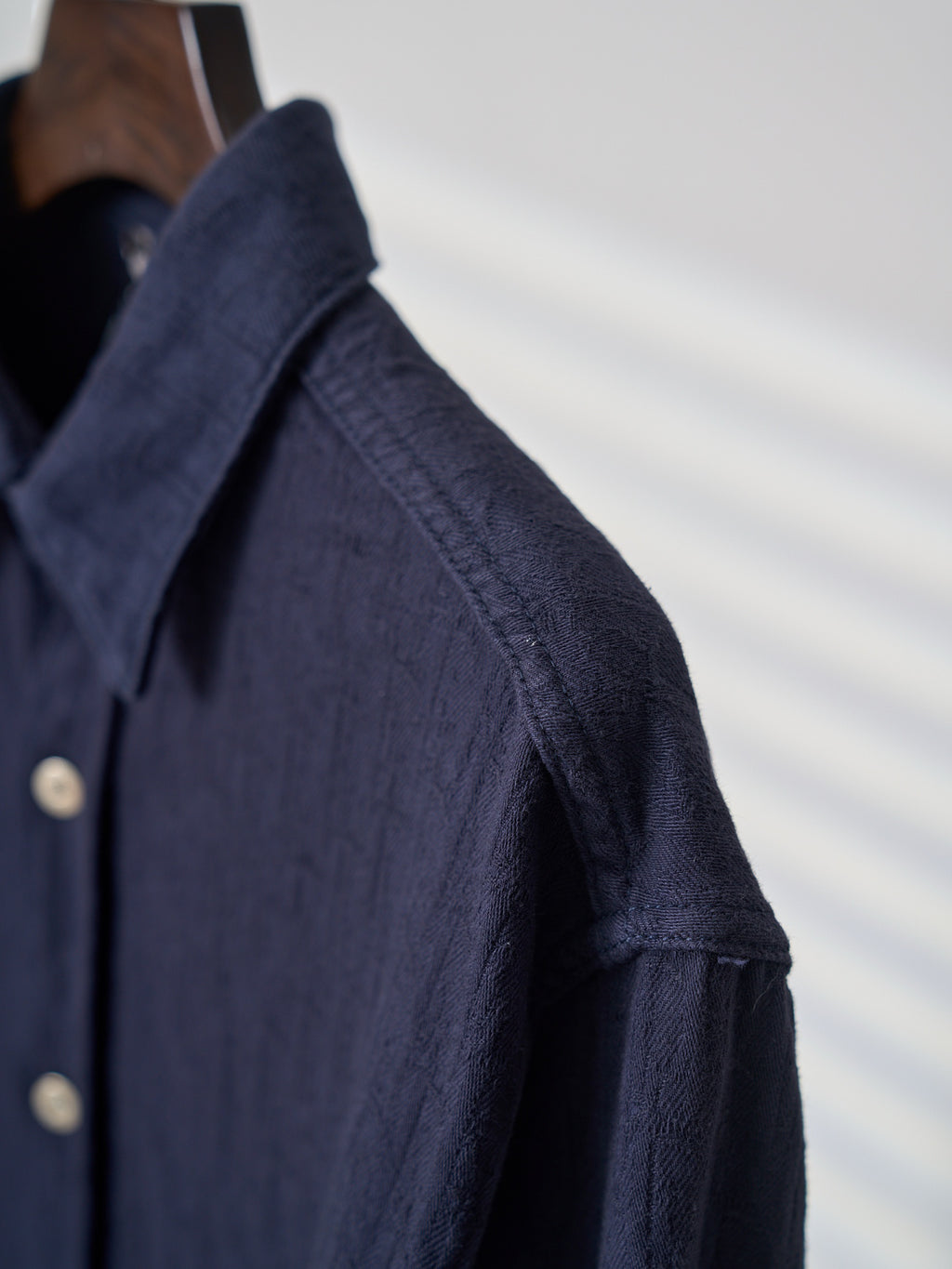 Polo Ralph Lauren Men's Navy Textured Long‑Sleeve Button‑Up Shirt