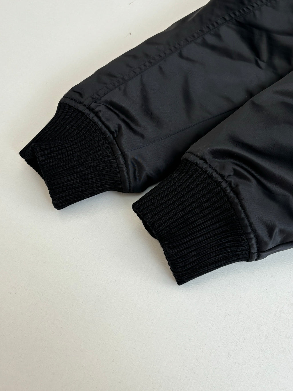 Acne Studios Ribbed Collar Zip‑Up Oversized Bomber Jacket