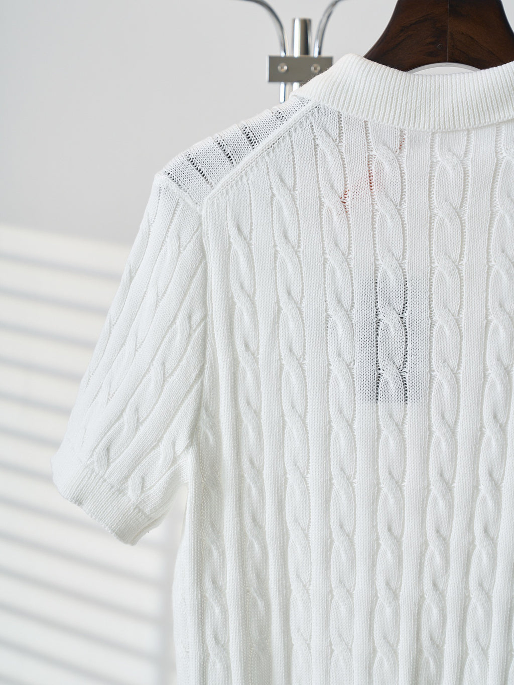 Ralph Lauren Men's Cable‑Knit Short‑Sleeve Polo Shirt