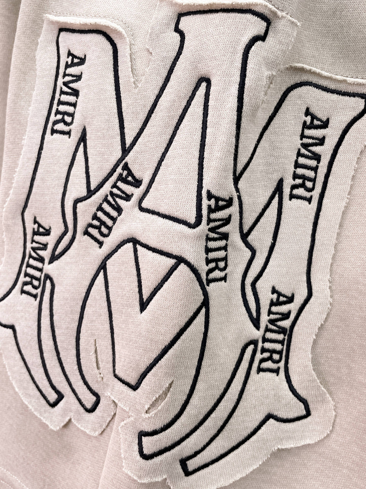 AMIRI Tie‑Dye Patch Logo Drawstring Casual Shorts
