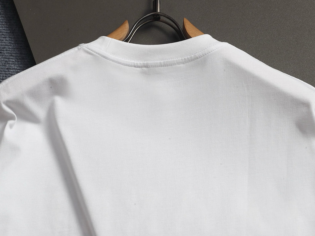 MARNI Floral Inlay Logo Crew Neck Short‑Sleeve T‑Shirt