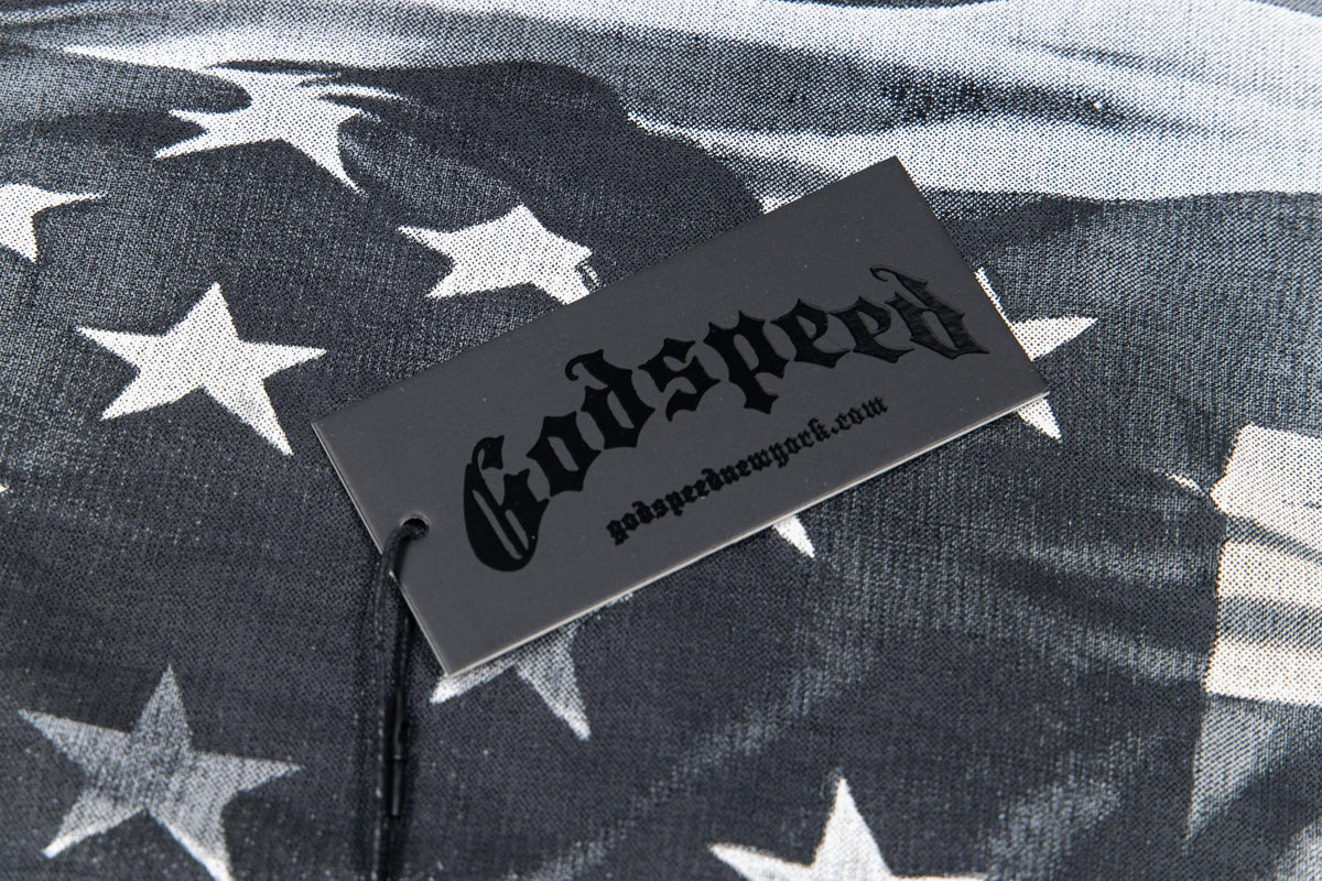 Godspeed Highway Biker Skeleton Short‑Sleeve T‑Shirt (Black)