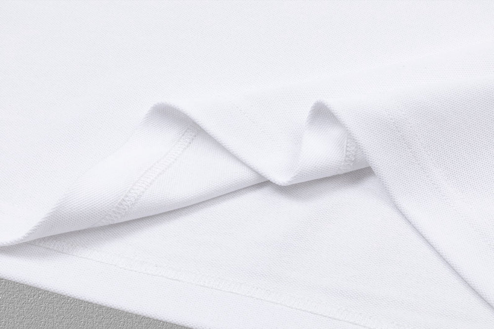 Men's Classic Collar Short‑Sleeve Polo Shirt Small Horse Embroidery Solid Casual Top
