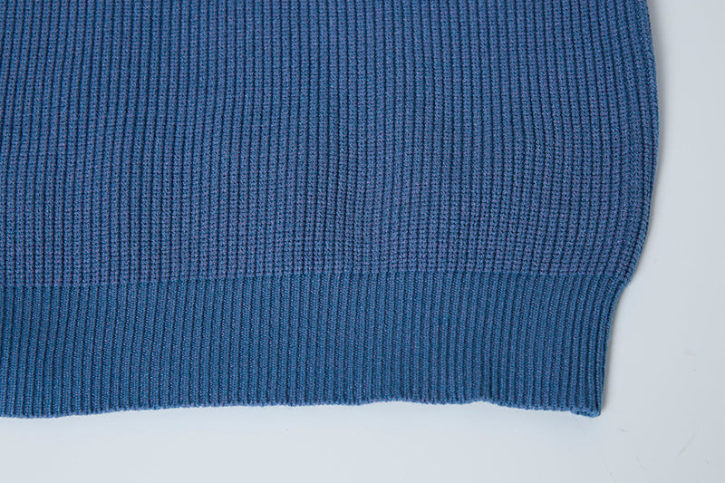 Stone Island Compass Badge Chunky Ribbed Crew Neck Knit Sweater - 5 Colors