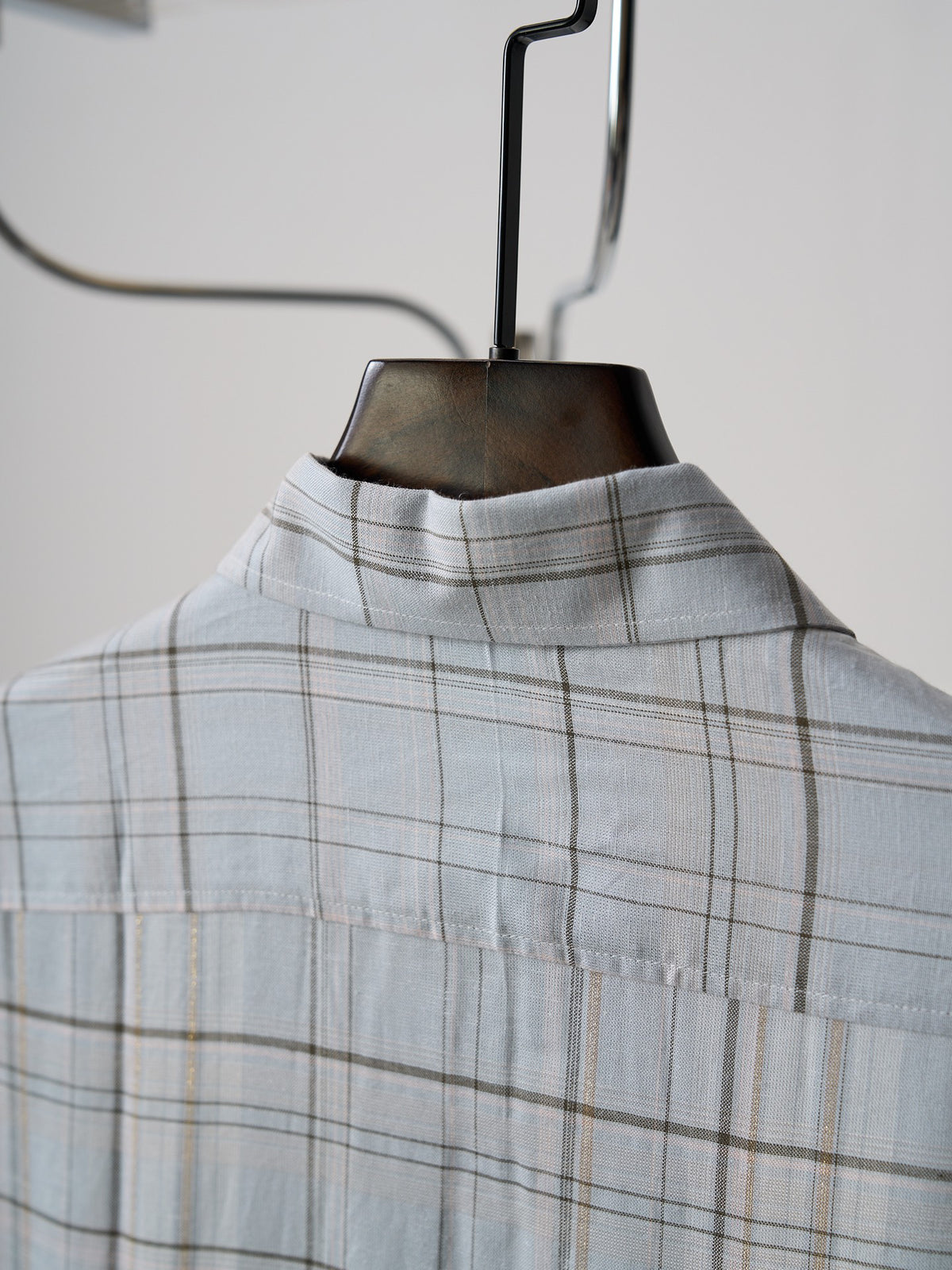 Acne Studios Plaid Oversized Long‑Sleeve Button‑Down Shirt