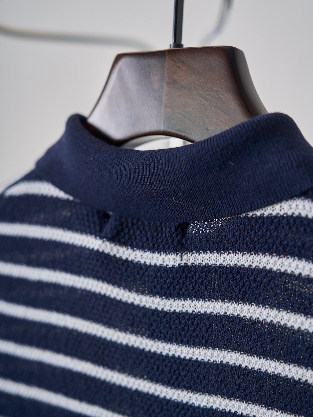 Polo Ralph Lauren Men's Striped Knit Short‑Sleeve Polo Shirt, Blue Pony Embroidery