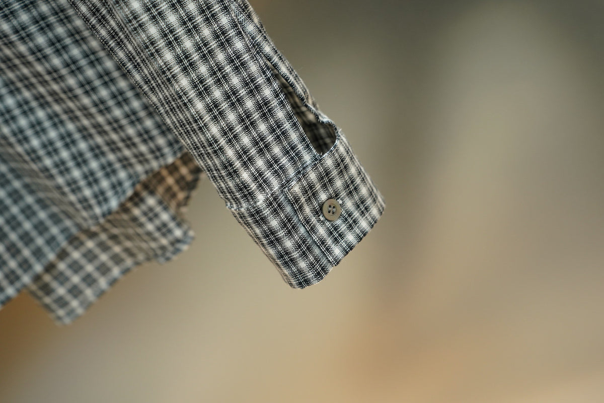 Acne Studios Check Patch‑Pocket Long‑Sleeve Button‑Down Shirt