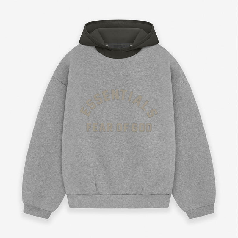 FOG Essentials Color Block Fleece Pullover Hoodie – 24SS American Streetwear
