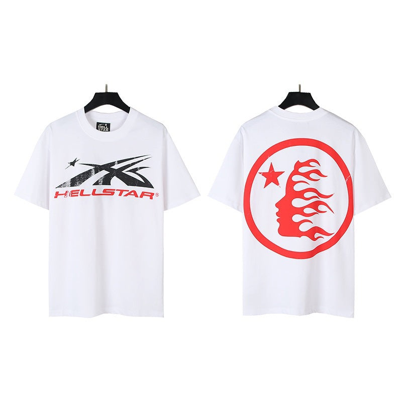 Hellstar Acid-Washed Graphic Tee & Shorts Set