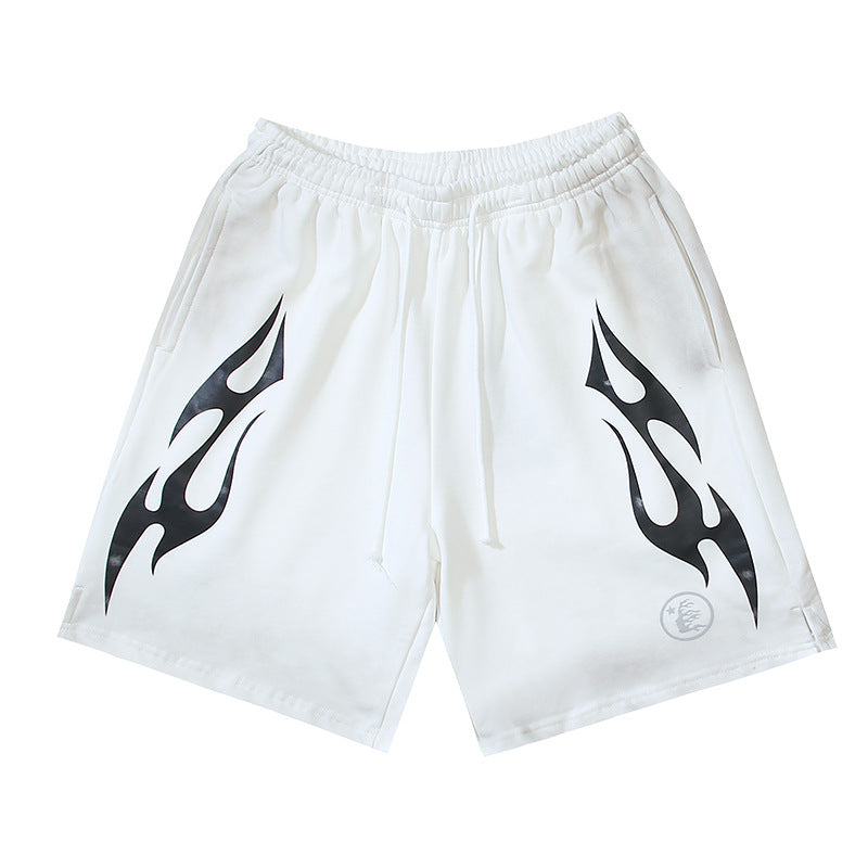 Hellstar NFC Washed Distressed Relaxed Shorts