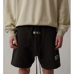 Essentials 1977 Flocked Print Shorts – 2022SS Unisex American Streetwear