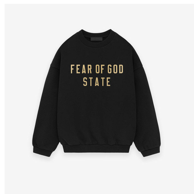 FOG Essentials Fleece Crewneck Pullover Sweatshirt – 2024FW Unisex American Streetwear