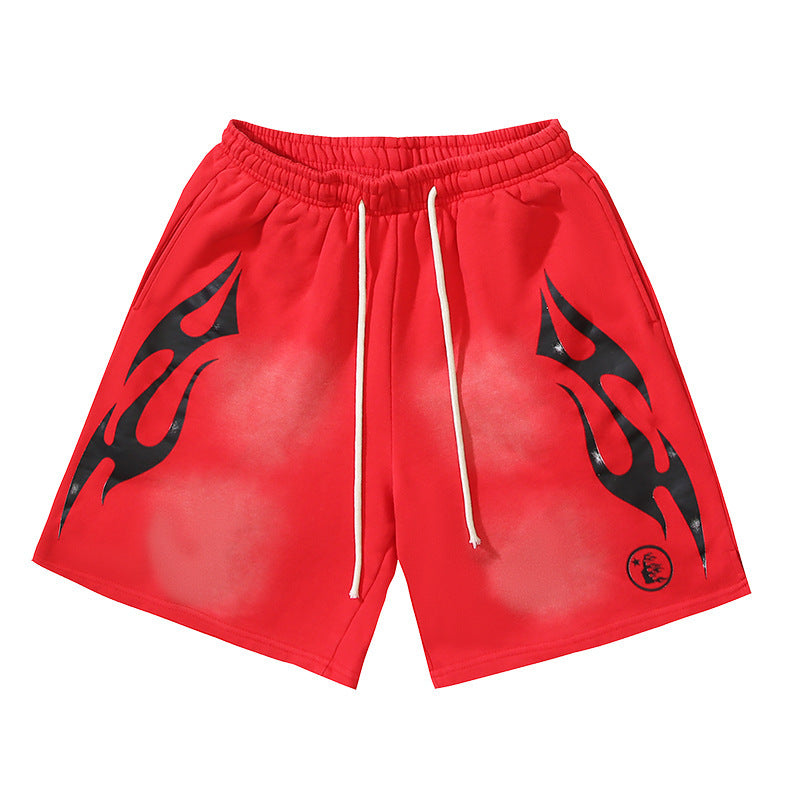Hellstar Series Terry Fleece Drawstring Shorts – Unisex