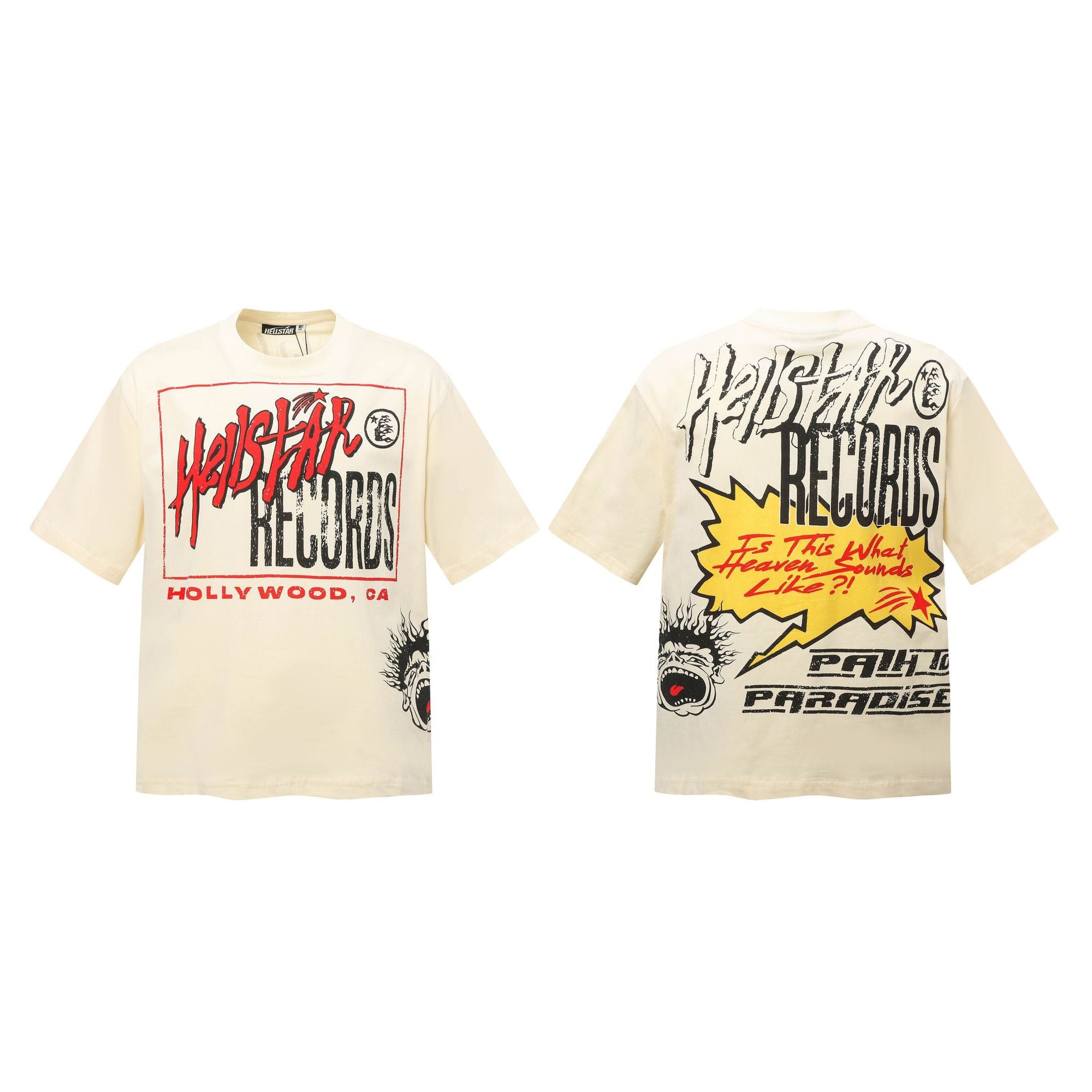 HELL Vintage Washed Graphic Tee – Oversized Unisex Short Sleeve T-Shirt