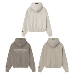 FOG Essentials Oversized Drop Shoulder Zip-Up Hoodie – Spring 2025 American Streetwear