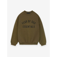 FOG Essentials 480GSM Heavyweight Printed Crewneck Sweatshirt – 2024FW American Streetwear