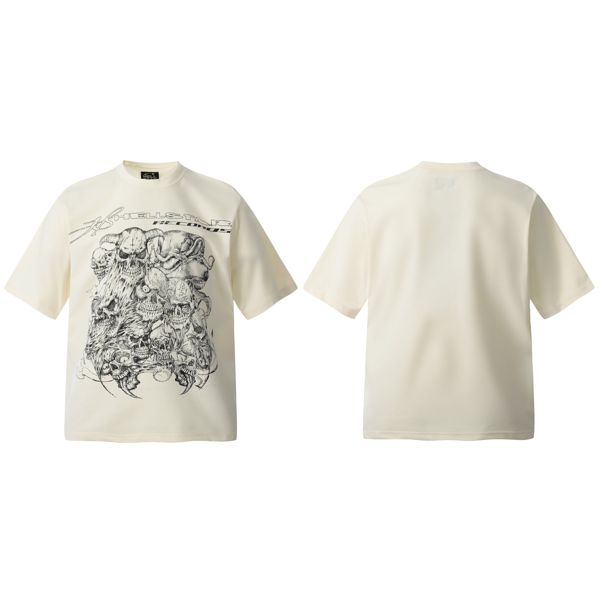 HELLSTAR Vintage Graphic Print Oversized Tee – Unisex Streetwear