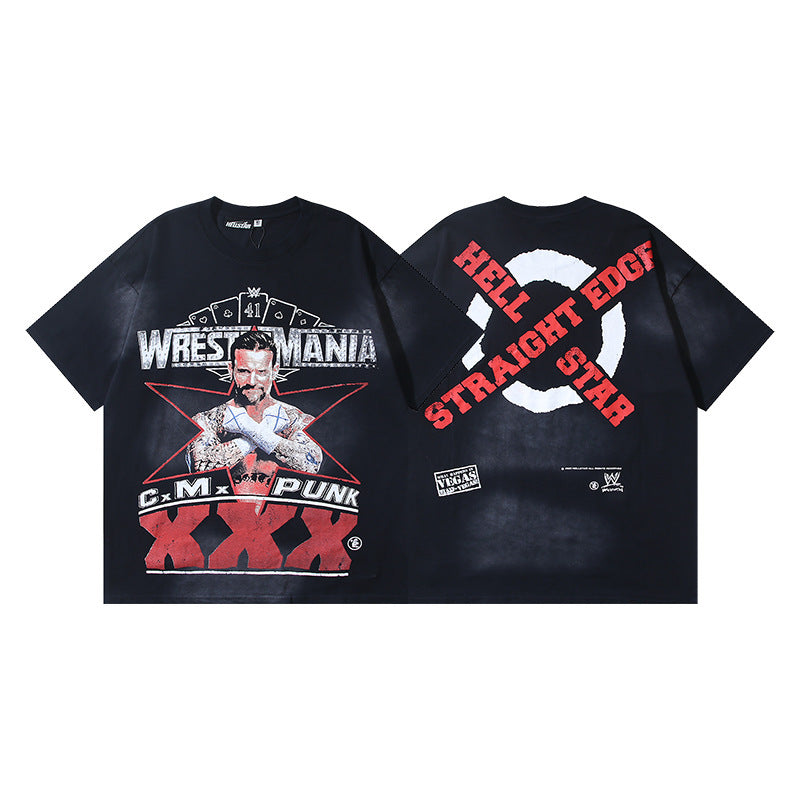 Hellstar Washed Graphic Oversized Tee – Unisex