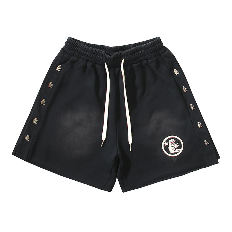 Hellstar Series Terry Fleece Drawstring Shorts – Unisex