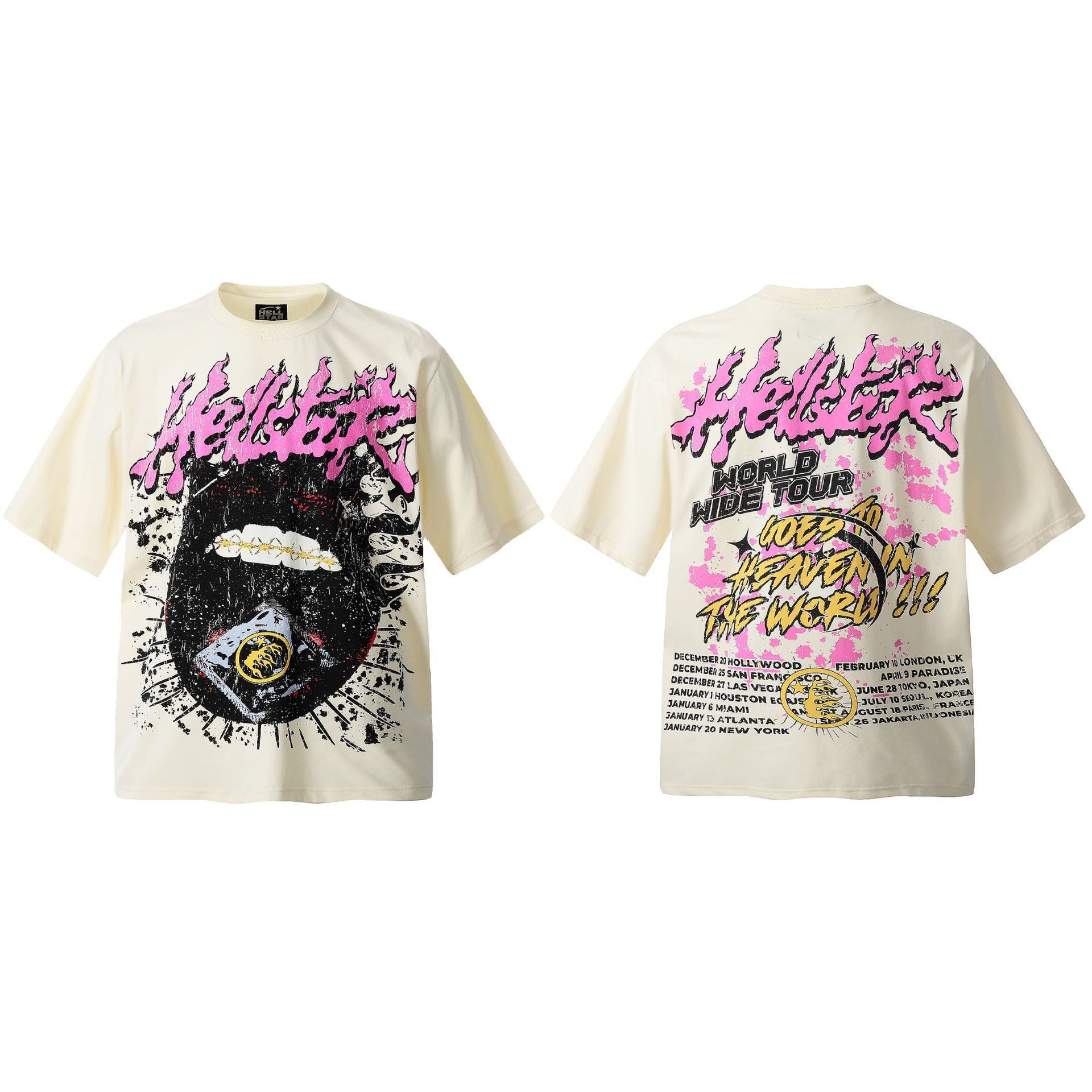 HELLSTAR Vintage Graphic Print Oversized Tee – Unisex Streetwear
