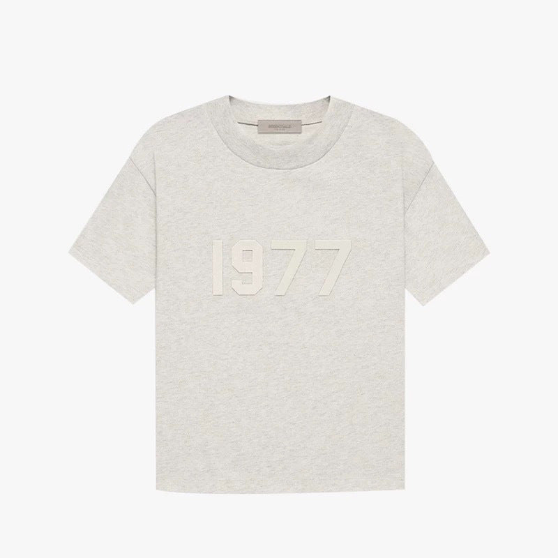 FOG Essentials 1977 Flocked Print Short Sleeve T-Shirt – 2022SS Unisex Streetwear
