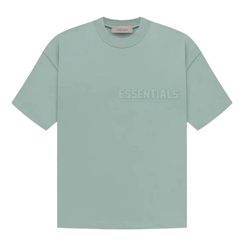 FOG Essentials Silicone Logo Short Sleeve T-Shirt – 2023SS Men's Casual Streetwear