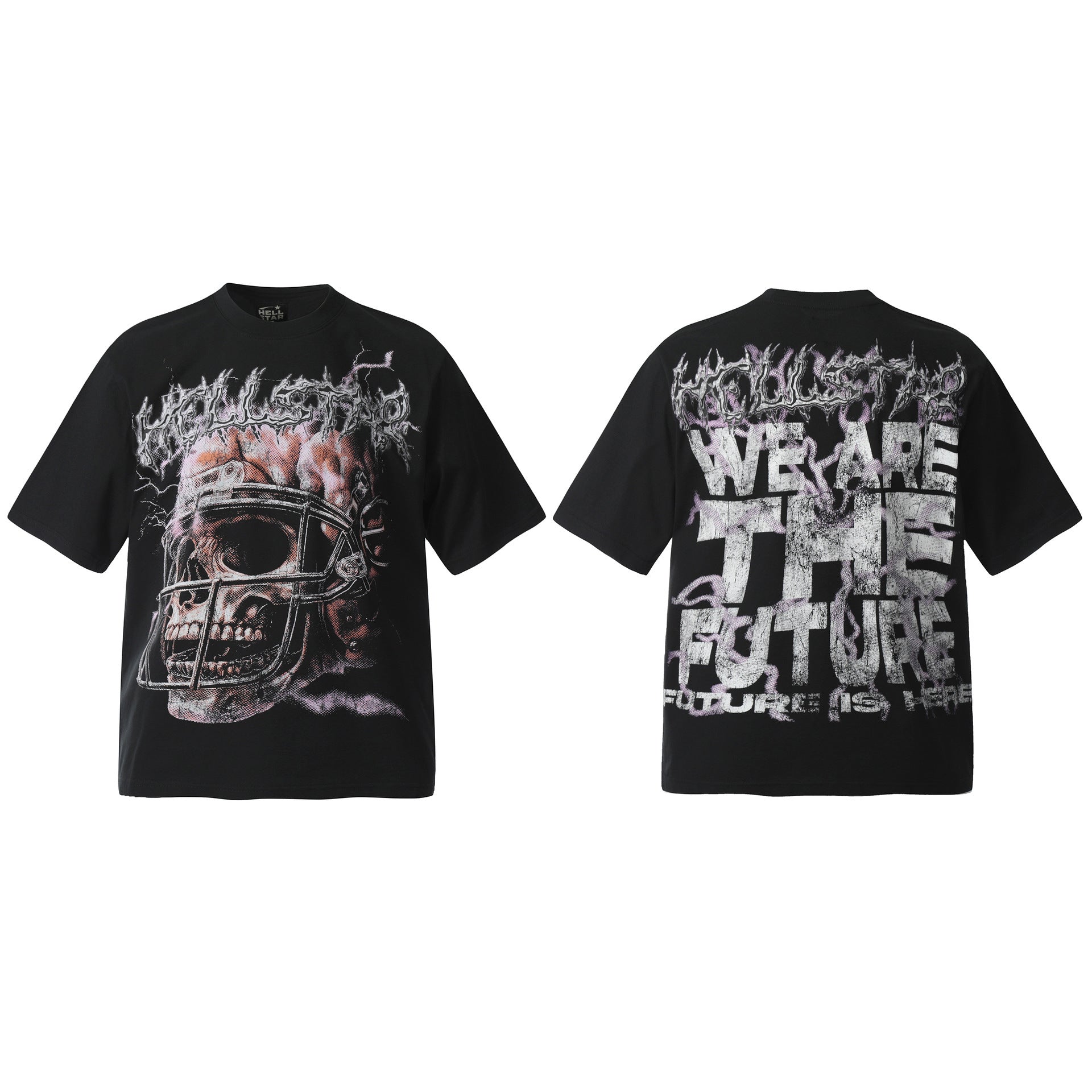 HELLSTAR Vintage Graphic Print Oversized Tee – Unisex Streetwear