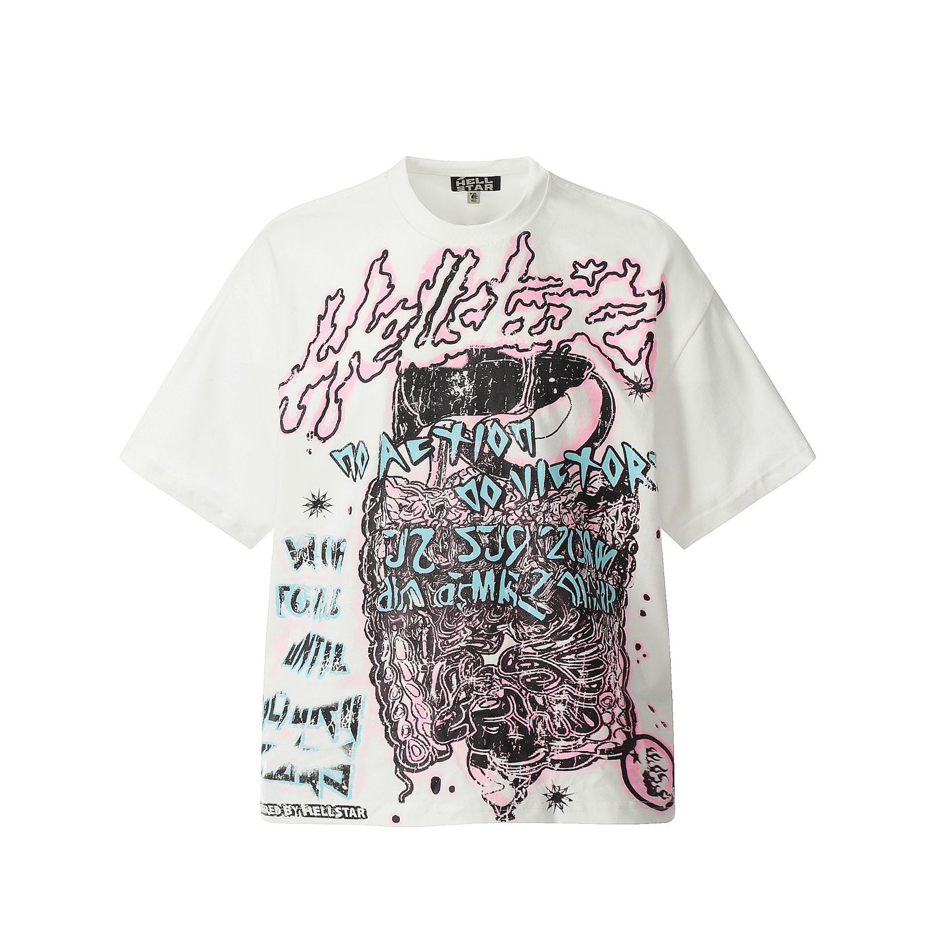 HELLSTAR Vintage Graphic Print Oversized Tee – Unisex Streetwear