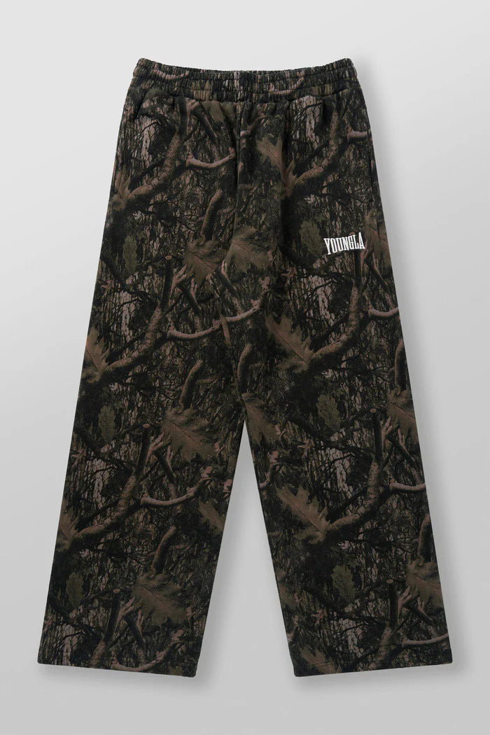 Men's Camo Stretch Straight Leg Joggers – Breathable Athletic Pants