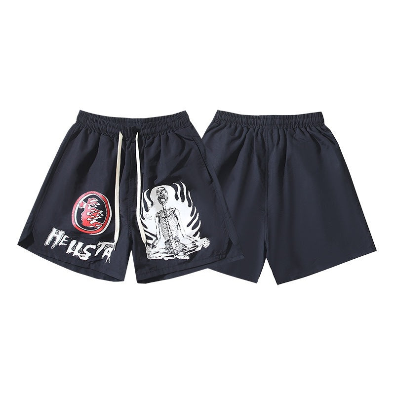 Hellstar Acid-Washed Graphic Tee & Shorts Set