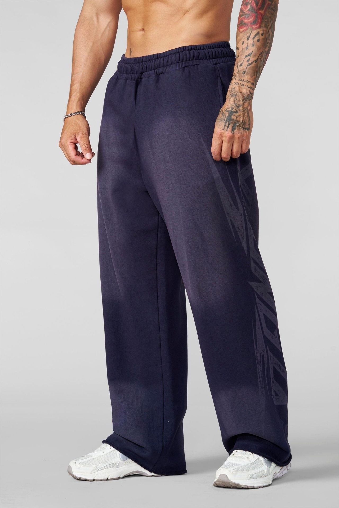 YOUNGLA Men's Graphic Training Joggers – Muscle Fit Workout Pants