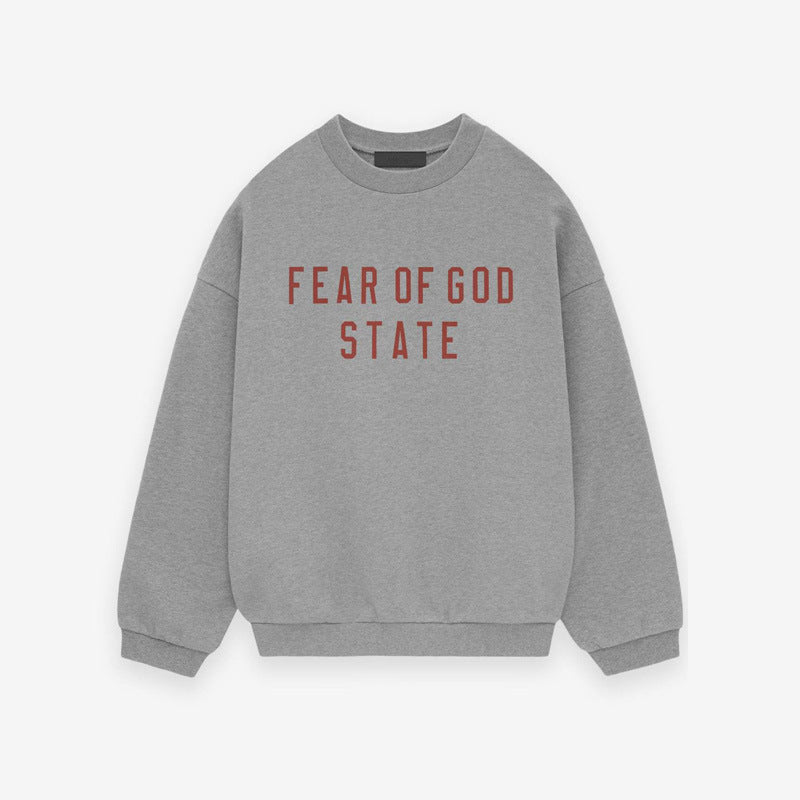 FOG Essentials Fleece Crewneck Pullover Sweatshirt – 2024FW Unisex American Streetwear