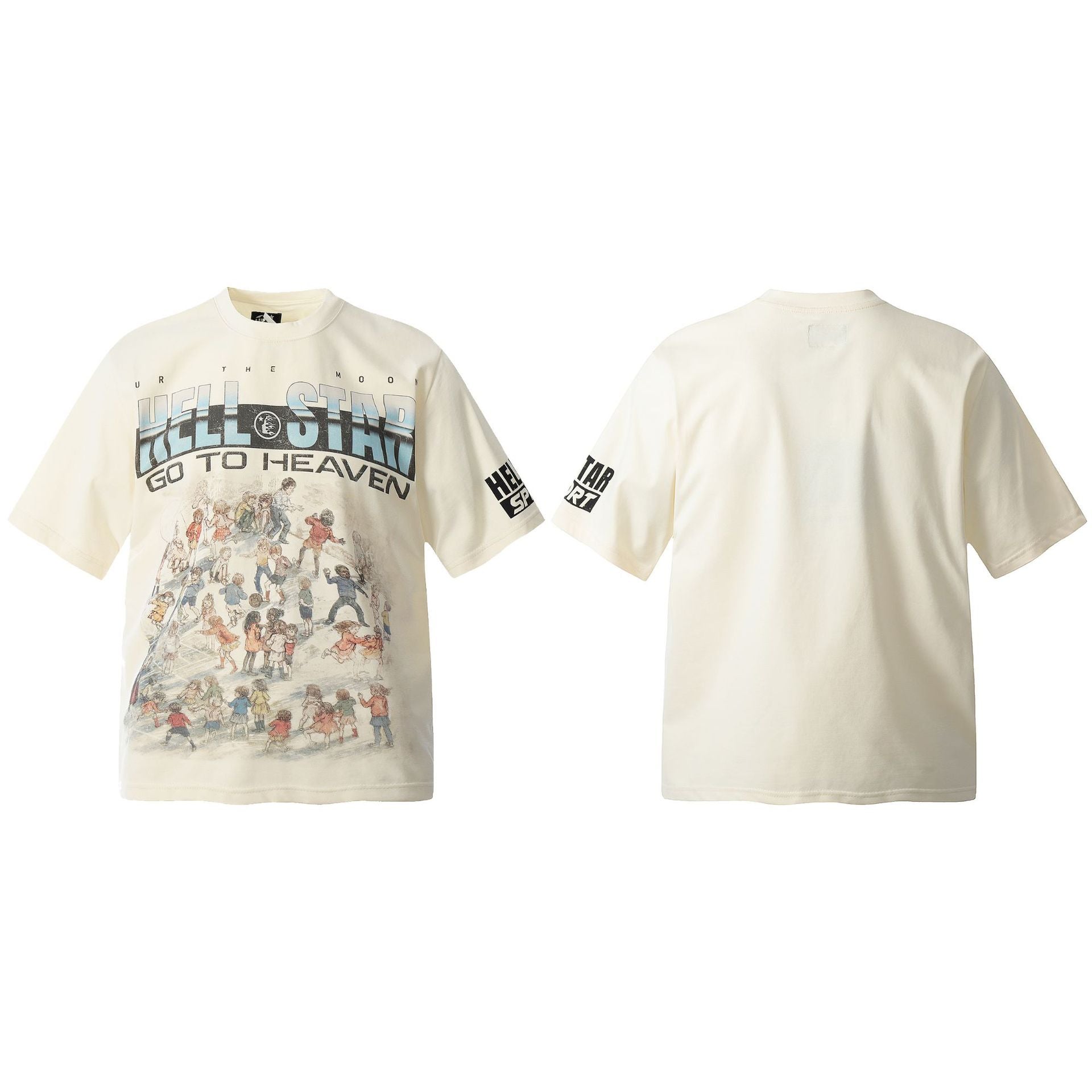 Vintage Washed Distressed Graphic Tee – Oversized Unisex Short Sleeve T-Shirt
