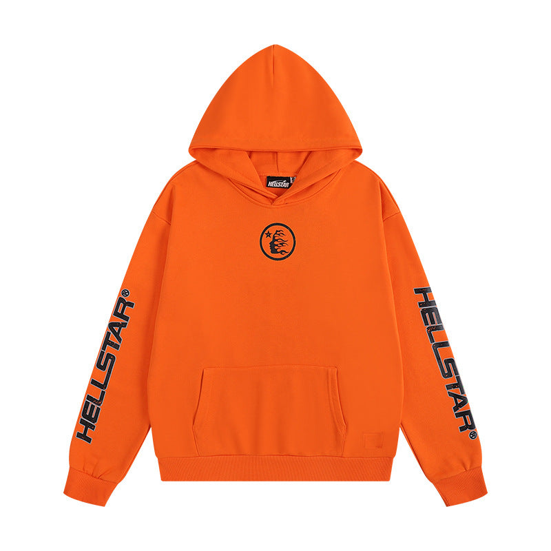 HELLSTAR 25SS American Streetwear Heavyweight Terry Graphic Hoodie & Sweatpants Set