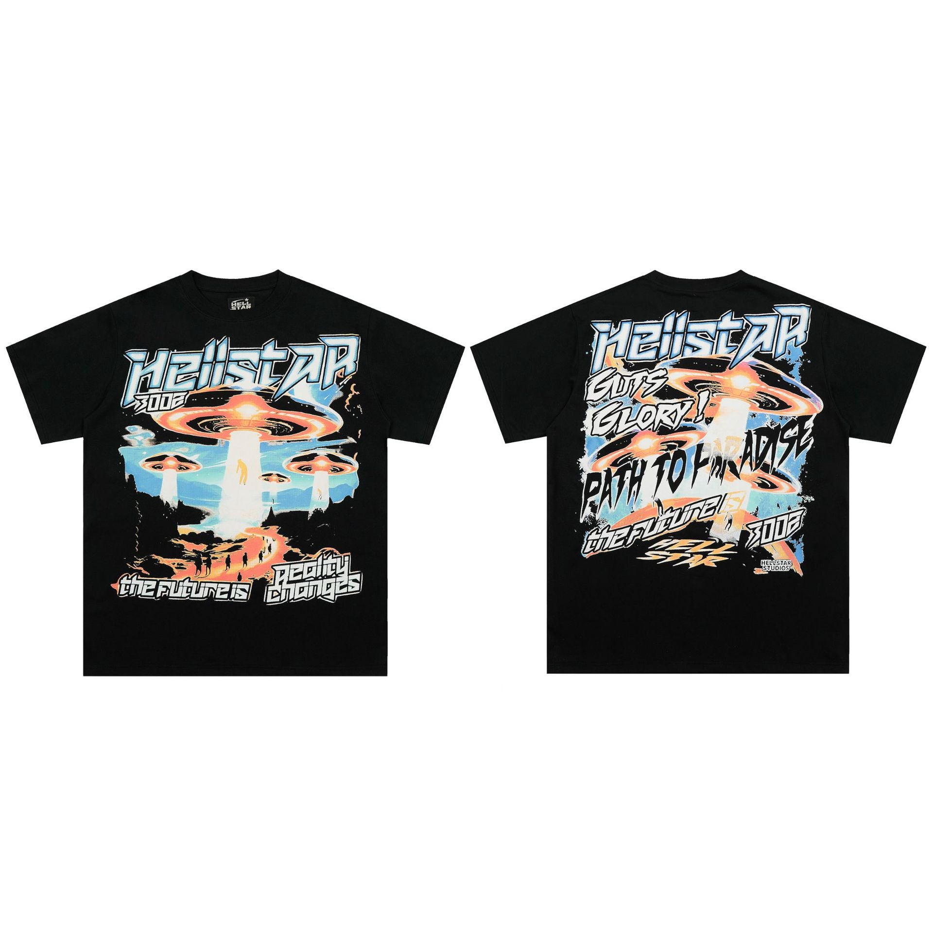 HELLSTAR Vintage Graphic Print Oversized Tee – Unisex Streetwear