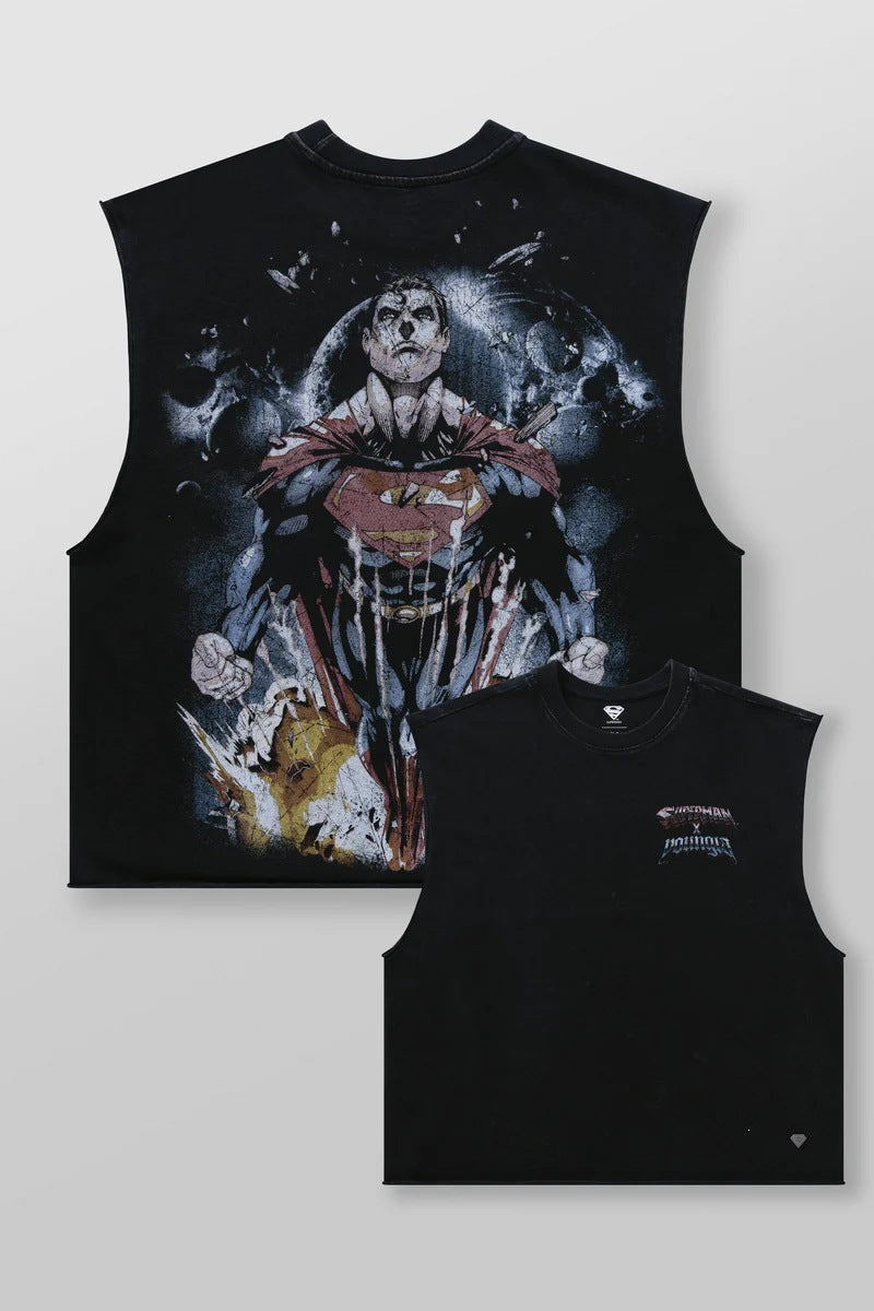 YOUNGLA Game King Graphic Tank Top – Men's Streetwear Workout Vest (Unisex)