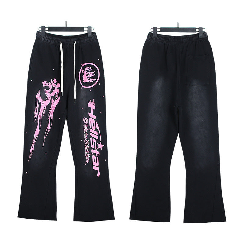 Hellstar Vintage Washed Oversized Hoodie & Sweatpants Set – Unisex American Streetwear