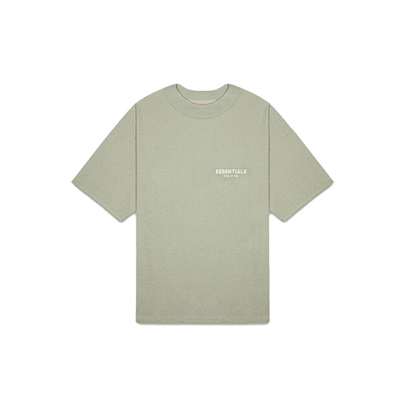 FOG Essentials White Flocked Short Sleeve T-Shirt – 2022SS Men's Casual Streetwear