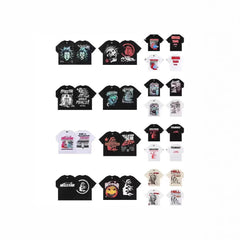 HELLSTAR Hip-Hop Graphic Letter Print Streetwear Oversized Cotton Tee