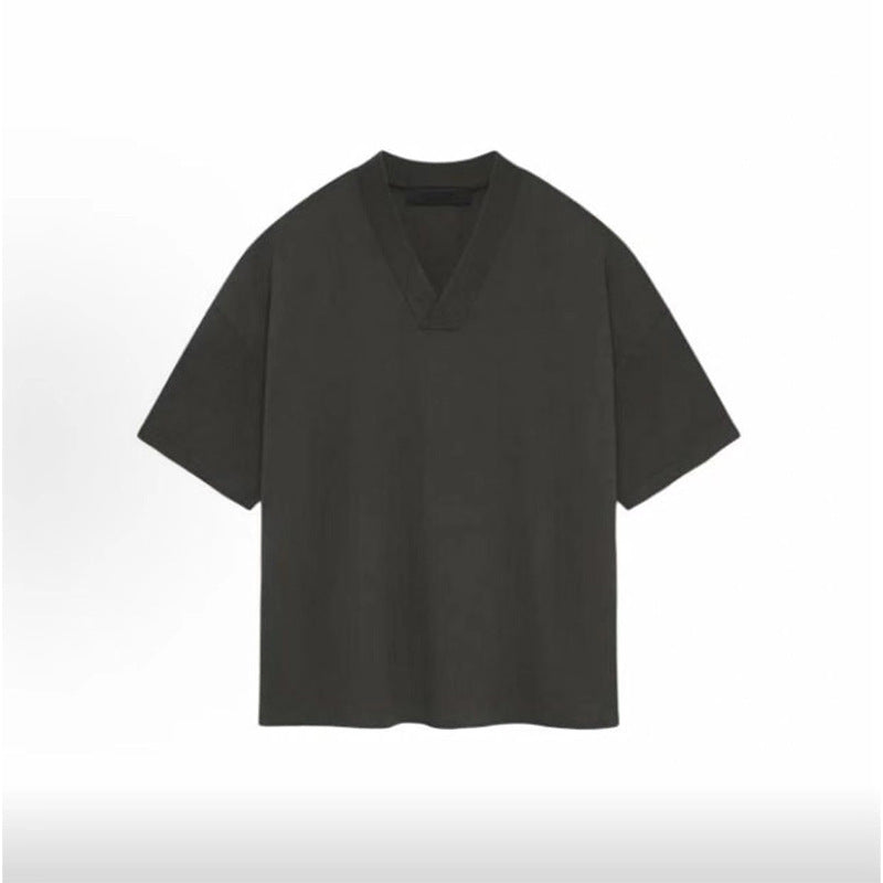 FOG Essentials V-Neck Short Sleeve T-Shirt – 2024 Spring/Summer Men's Relaxed Fit