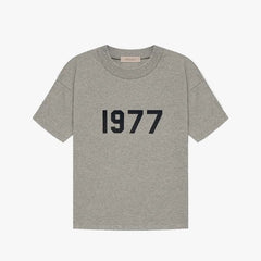 FOG Essentials 1977 Flocked Print Short Sleeve T-Shirt – 2022SS Unisex Streetwear